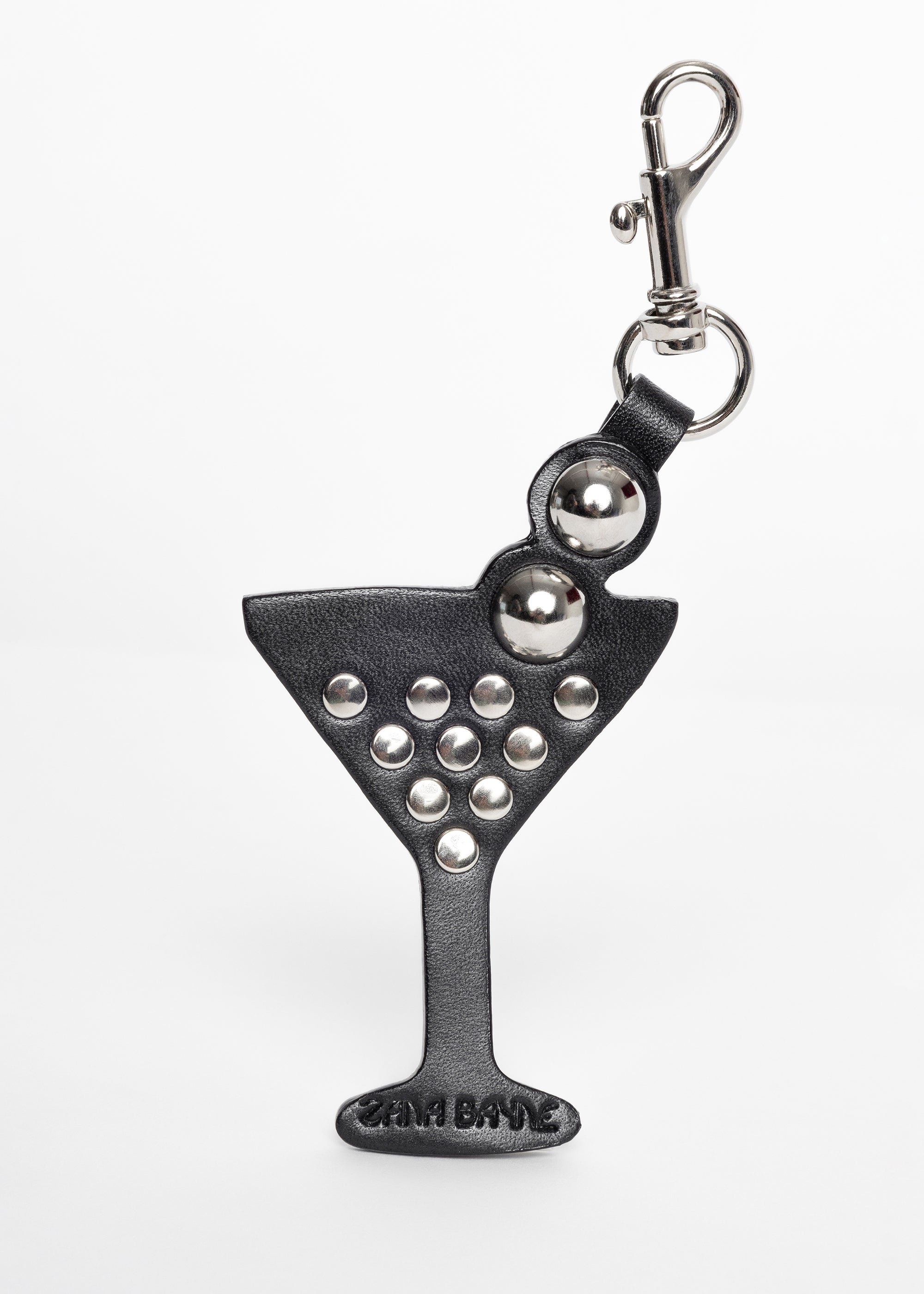 Leather Martini Keychain