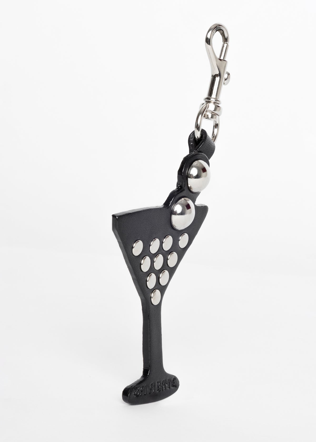 Leather Martini Keychain