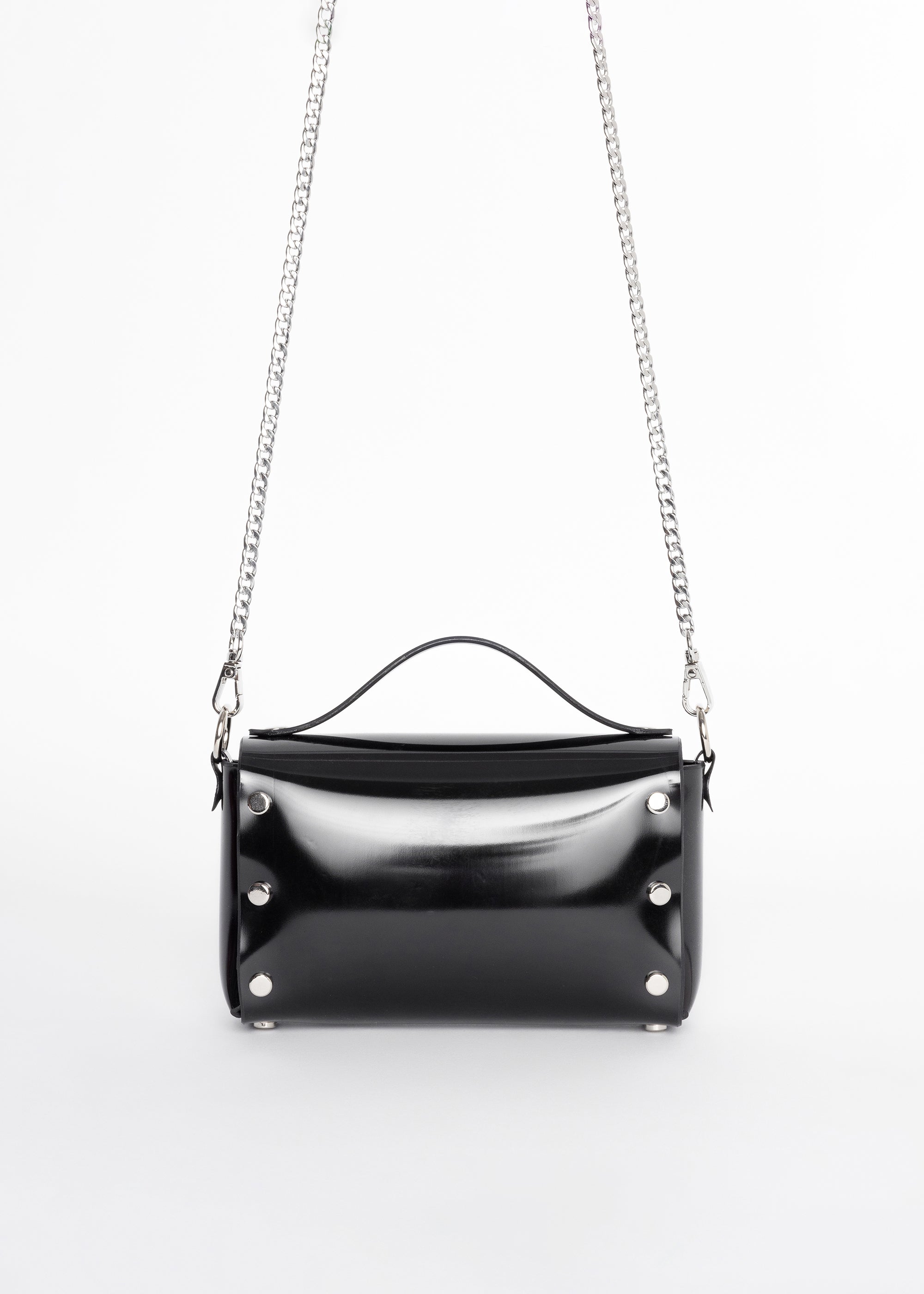 Mini Choker Bag - Black PVC (Vegan)