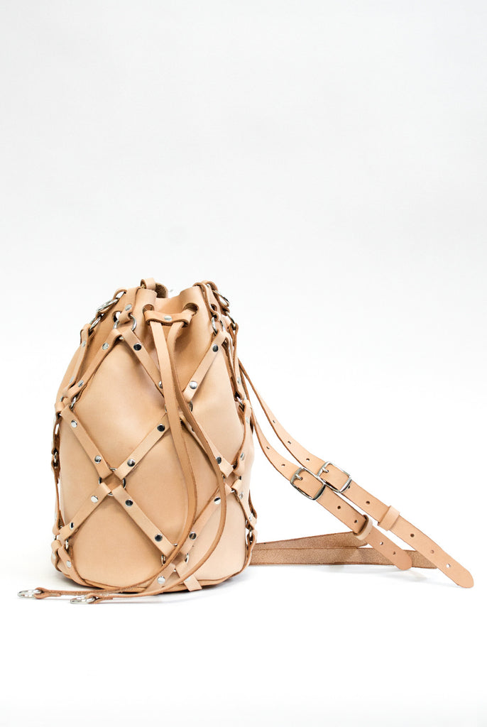 Linked Bucket Backpack - Tan